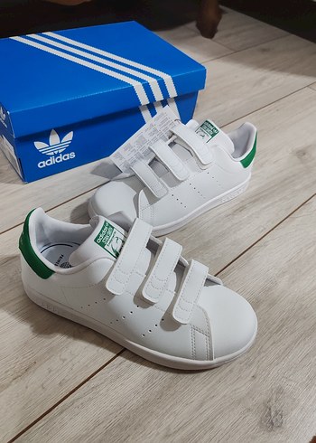 Kız Çocuk Beyaz Adidas Spor Ayakkabı - Görsel 4