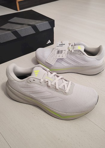 Beyaz Adidas Erkek Spor ve Günlük Koşu Ayakkabısı - Görsel 5