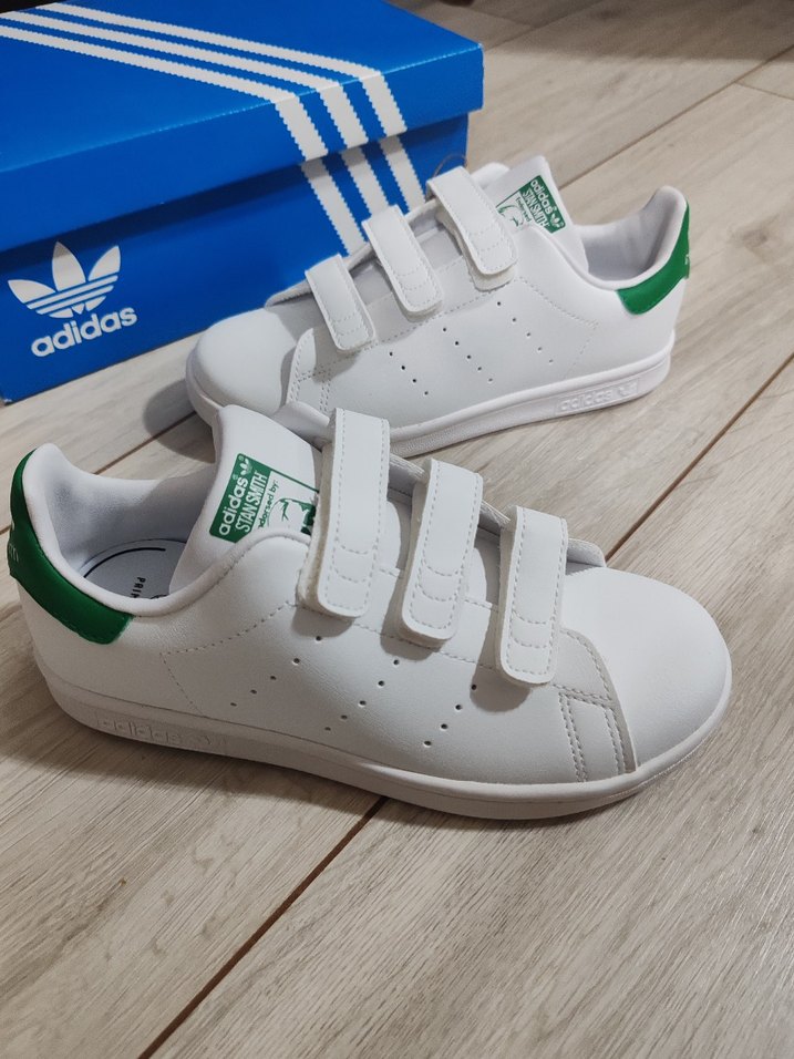 Adidas Beyaz Spor Ayakkabı Velcro - Görsel 4