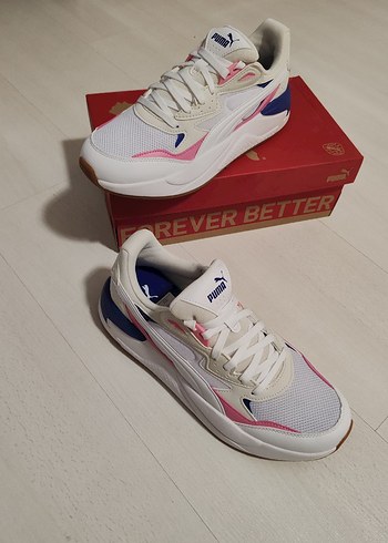 Puma Beyaz Pastel  Spor Ayakkabı - Görsel 2