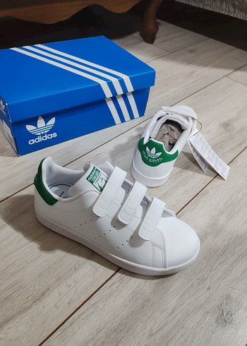 Beyaz Adidas Spor Ayakkabı Velcro - Görsel 6