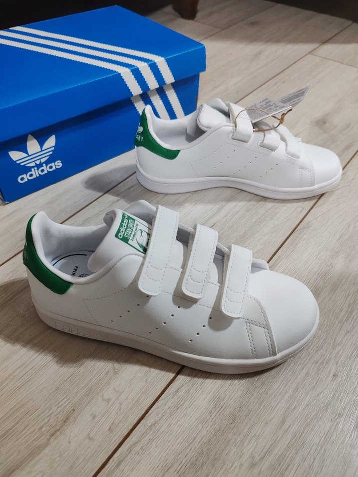 Beyaz Adidas Spor Ayakkabı Velcro - Görsel 5
