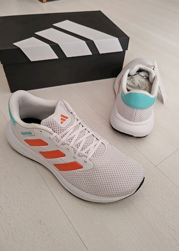 Erkek Beyaz Turuncu Spor Ayakkabı 41.5 numara - Görsel 5