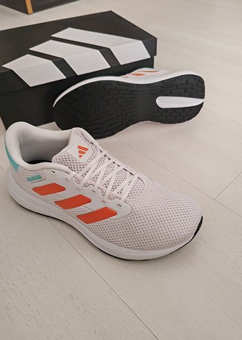 Erkek Beyaz Turuncu Spor Ayakkabı 41.5 numara - Görsel 6