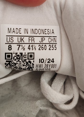 Erkek Beyaz Turuncu Spor Ayakkabı 41.5 numara - Görsel 4