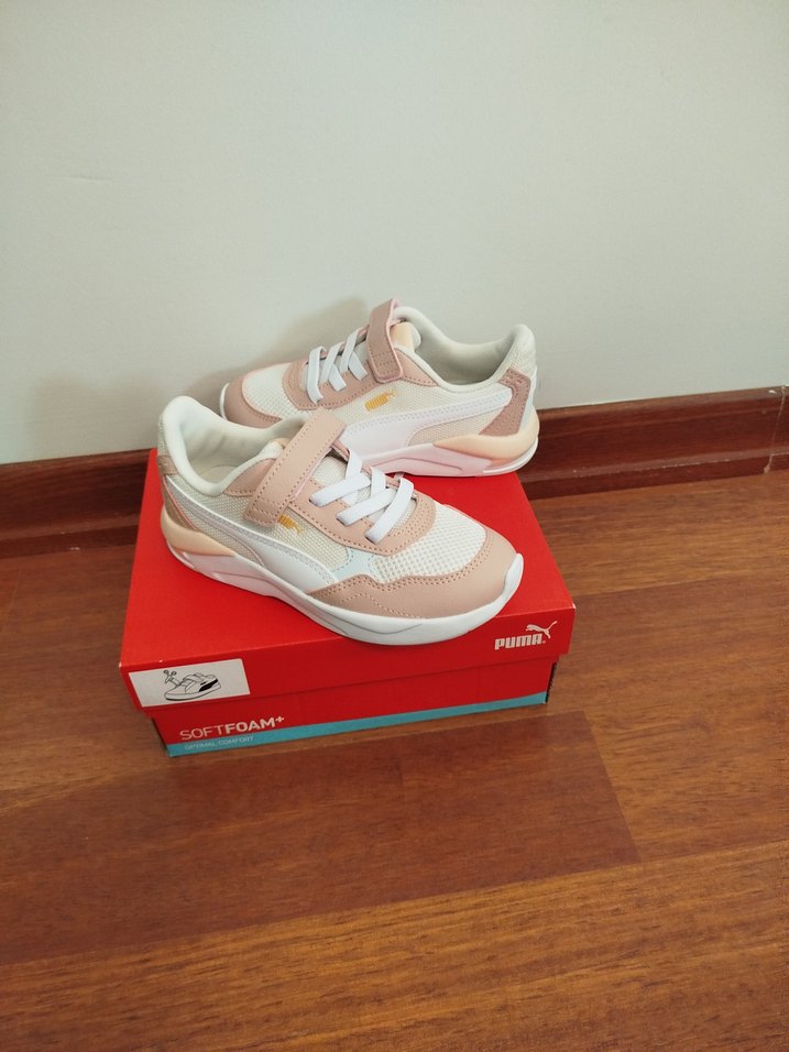 Kız Çocuk Beyaz Pudra Spor Ayakkabı - Görsel 2