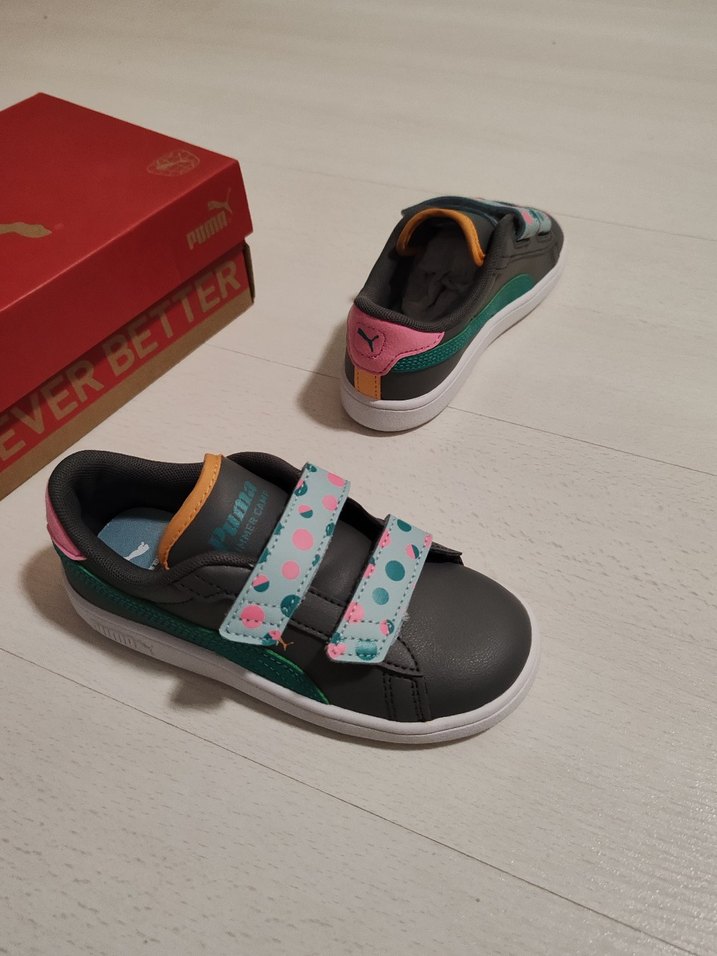 Çocuk Spor Ayakkabı Velcro Bantlı Çok Renkli - Görsel 5