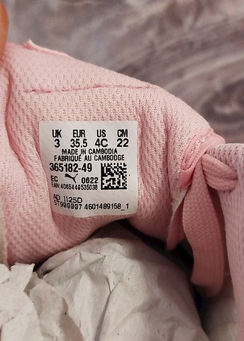 puma kız çocuk spor ayakkabı - Görsel 8