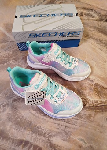 Kız Çocuk Renkli Skechers Spor Ayakkabı - Görsel 4