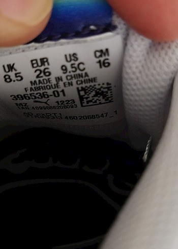 Kızlar için Renkli Baskılı Cırt Cırtlı Spor Ayakkabı - Görsel 2