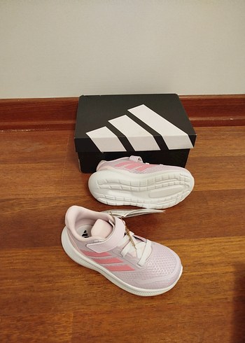 Kız Çocuk Pembe Cırt Cırtlı Spor Ayakkabı - Görsel 3