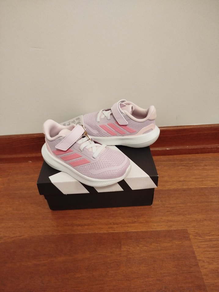 Kız Çocuk Pembe Cırt Cırtlı Spor Ayakkabı - Görsel 5