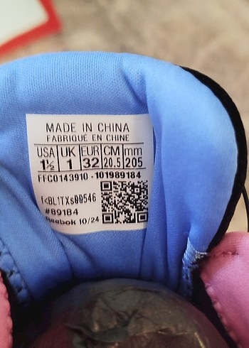 Kız Çocuk Renkli Reebok Spor Ayakkabı - Görsel 7