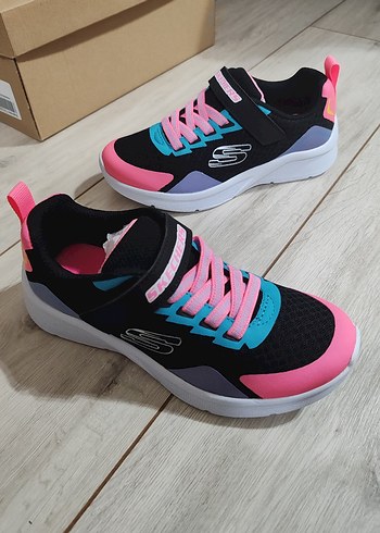 Renkli Kız Çocuk Spor Ayakkabı Velcro Bağcıklı - Görsel 4