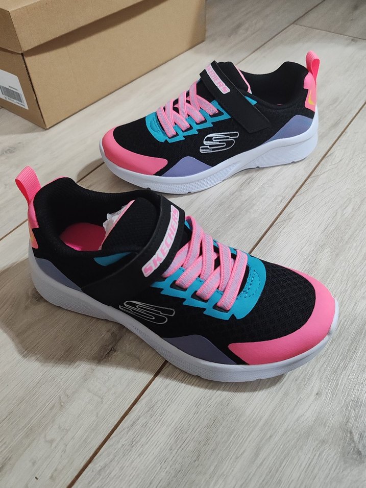 Renkli Kız Çocuk Spor Ayakkabı Velcro Bağcıklı - Görsel 4