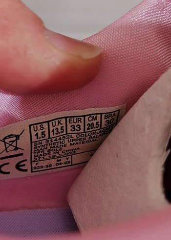 Renkli Kız Çocuk Spor Ayakkabısı Velcro - Görsel 2