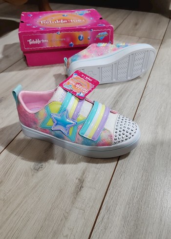 Renkli Kız Çocuk Spor Ayakkabısı Velcro - Görsel 5