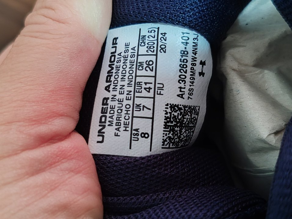 Mavi Under Armour Erkek Koşu Ayakkabısı - Görsel 3