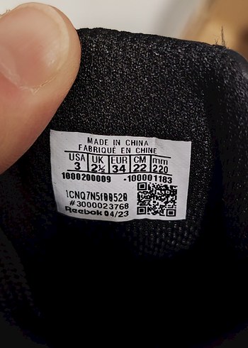 Siyah Reebok  Spor Ayakkabı - Görsel 2