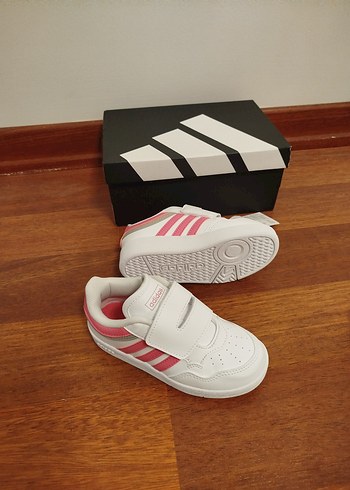 Kız Çocuk Beyaz Cırtlı Spor Ayakkabı - Görsel 5