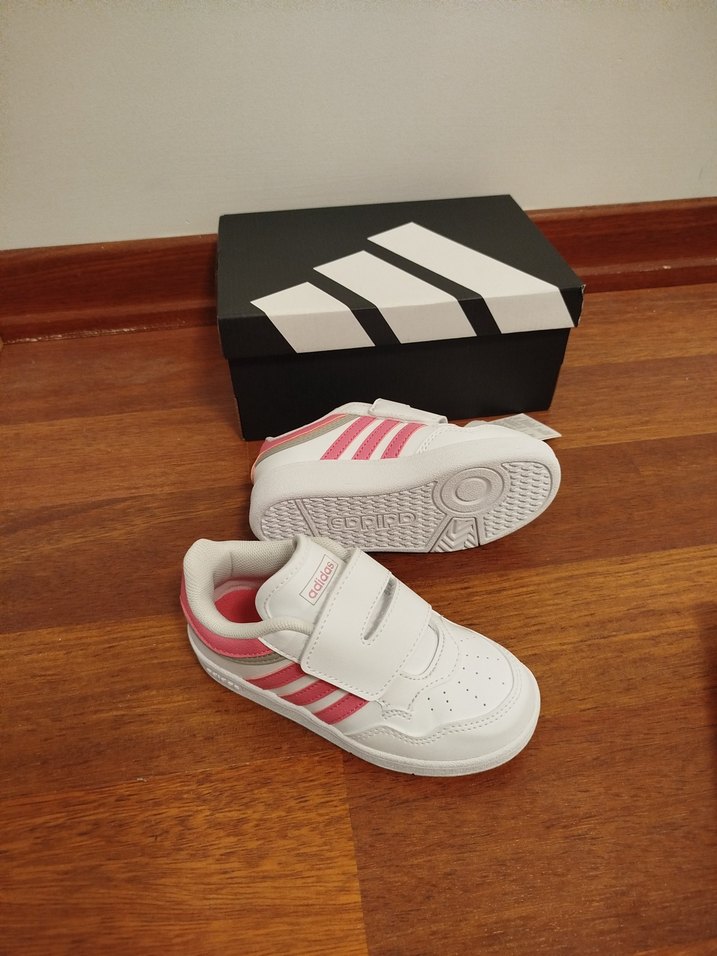 Kız Çocuk Beyaz Cırtlı Spor Ayakkabı - Görsel 5