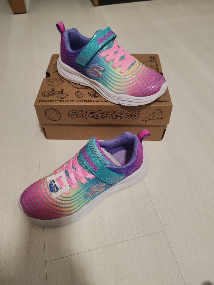 Renkli Skechers Kız Çocuk Spor Ayakkabı - Görsel 2