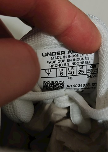 Under Armour Beyaz Erkek Koşu Ayakkabısı - Görsel 2