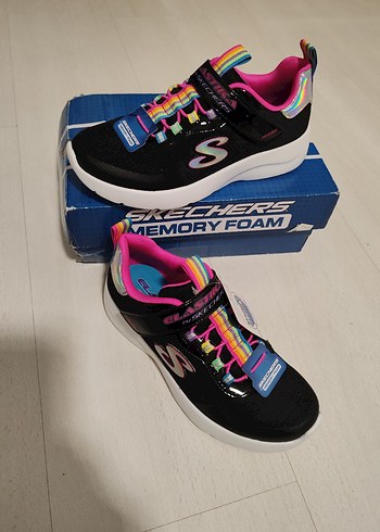 Skechers Renkli Kız Çocuk Spor Ayakkabı Velcro - Görsel 2
