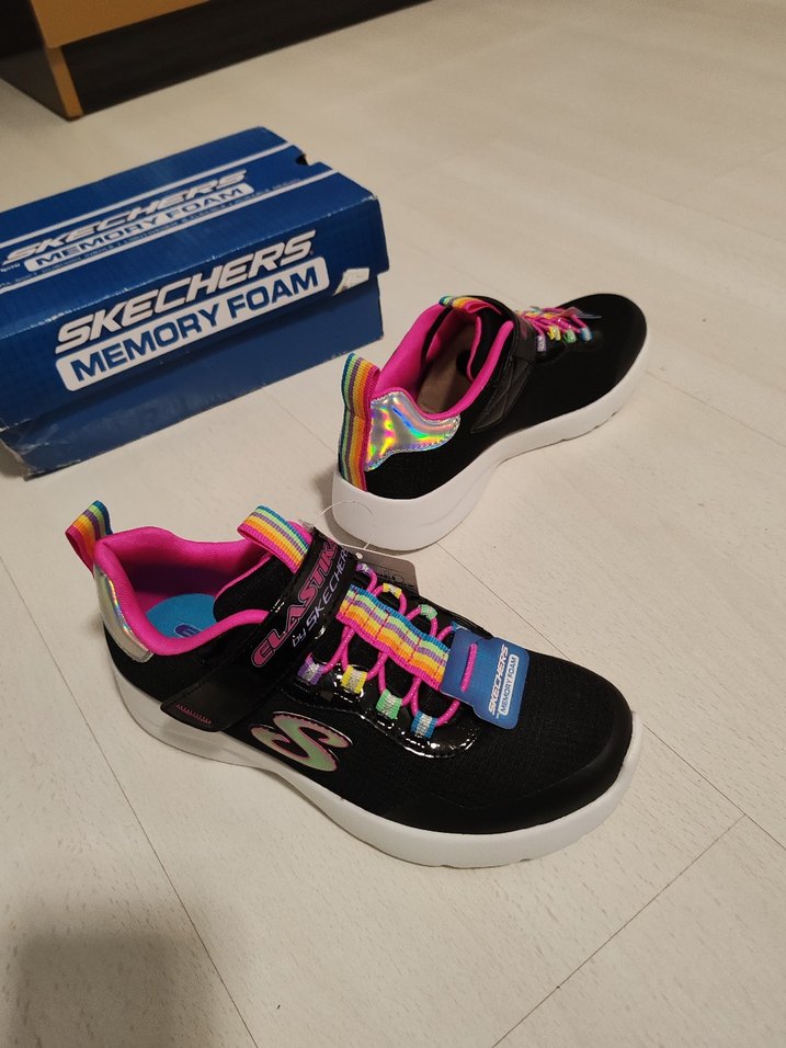 Skechers Renkli Kız Çocuk Spor Ayakkabı Velcro - Görsel 3