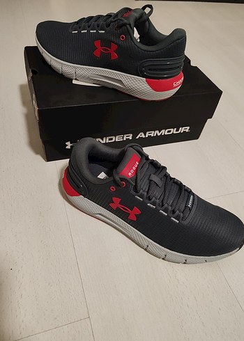 Under Armour Gri Erkek Koşu Ayakkabısı Velcro - Görsel 3