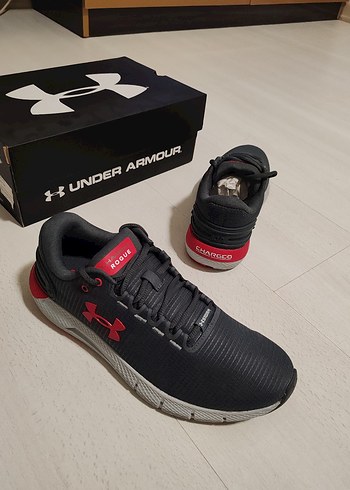 Under Armour Gri Erkek Koşu Ayakkabısı Velcro - Görsel 6
