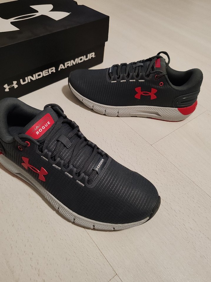 Under Armour Gri Erkek Koşu Ayakkabısı Velcro - Görsel 4