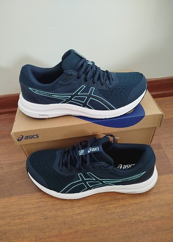 Erkek Lacivert Spor Ayakkabı ASICS - Görsel 8