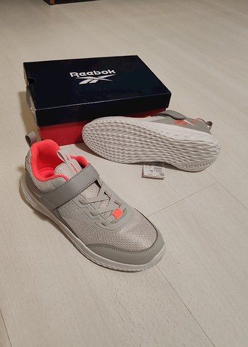 Kız Çocuk Gri Cırtcırtlı Spor Ayakkabı - Görsel 6