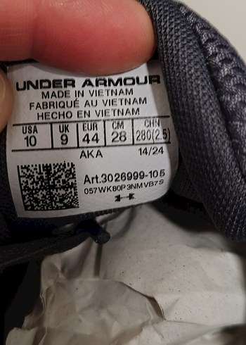 Under Armour Gri Erkek Spor Ayakkabısı - Görsel 3