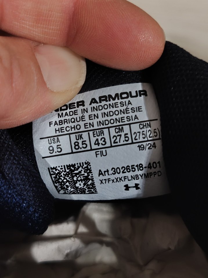 Erkek Mavi Under Armour Spor Ayakkabı - Görsel 2