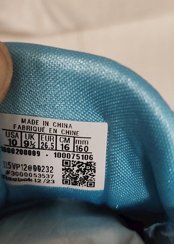 Beyaz  Çocuk Spor Ayakkabı Velcro 26.5 numara - Görsel 3