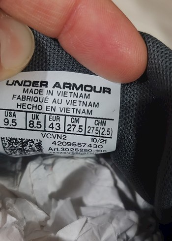 Under Armour Gri Erkek Koşu Ayakkabısı - Görsel 3