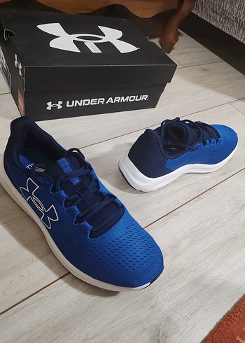 Mavi Under Armour Erkek Spor Ayakkabı - Görsel 5