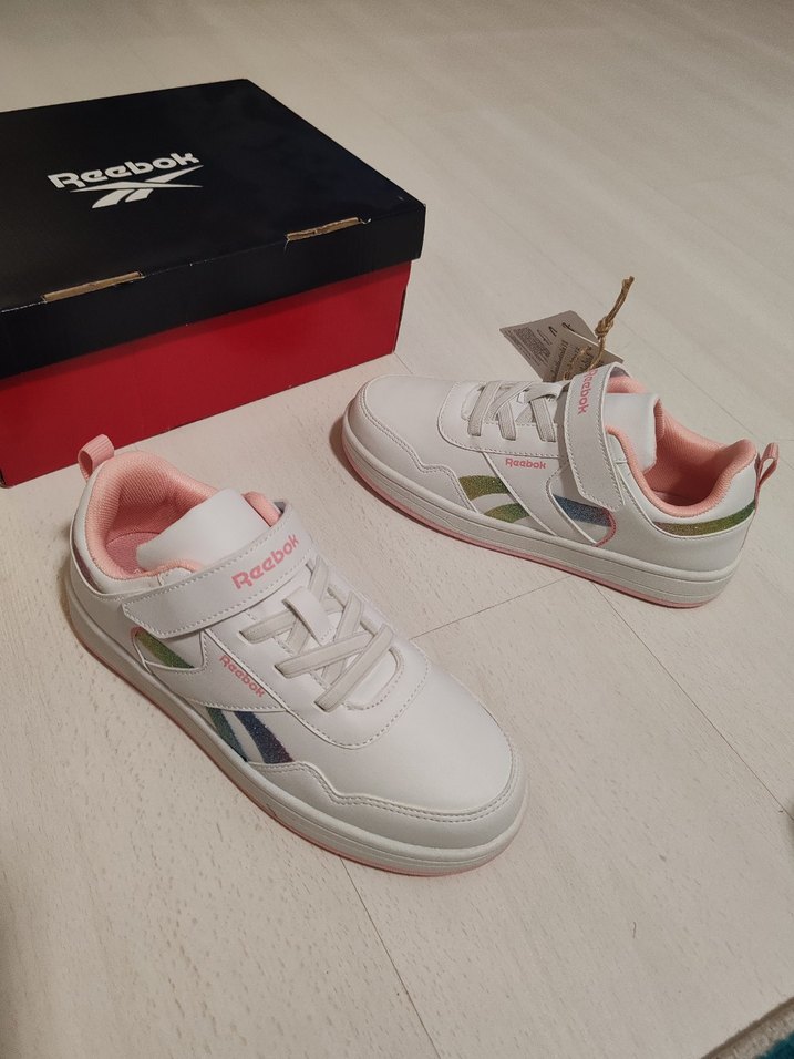 Kız Çocuk Beyaz Reebok Velcro Spor Ayakkabı - Görsel 3