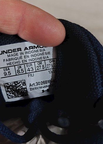 Erkek Lacivert Under Armour Spor Ayakkabı - Görsel 4