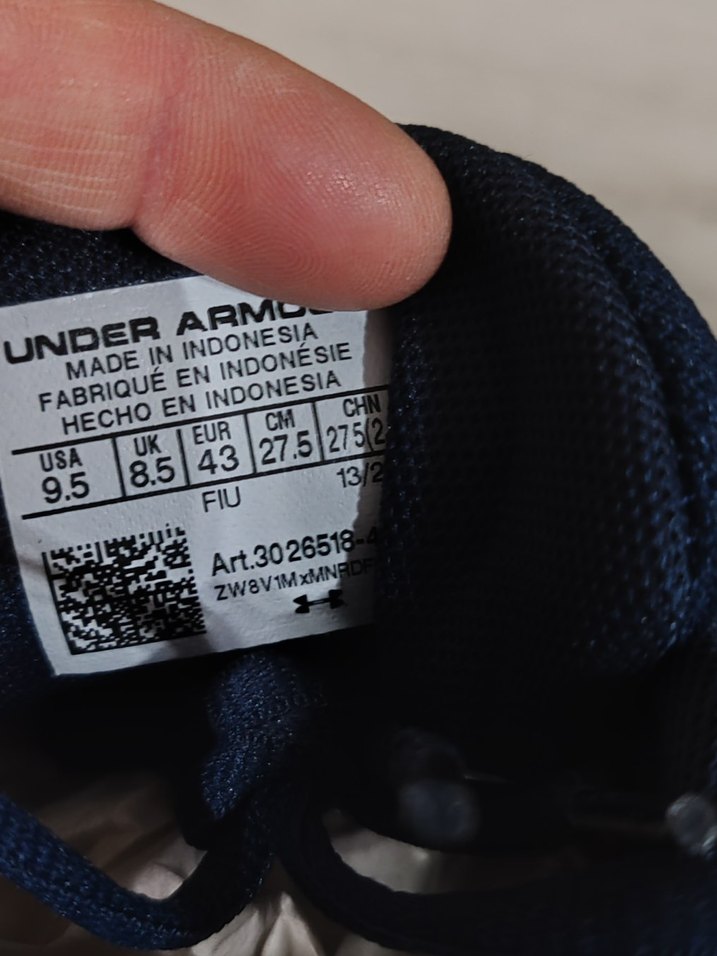 Erkek Lacivert Under Armour Spor Ayakkabı - Görsel 4