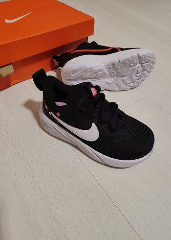 Kız Çocuk Siyah Spor Ayakkabı Velcro - Görsel 3