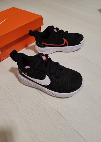 Kız Çocuk Siyah Spor Ayakkabı Velcro - Görsel 4