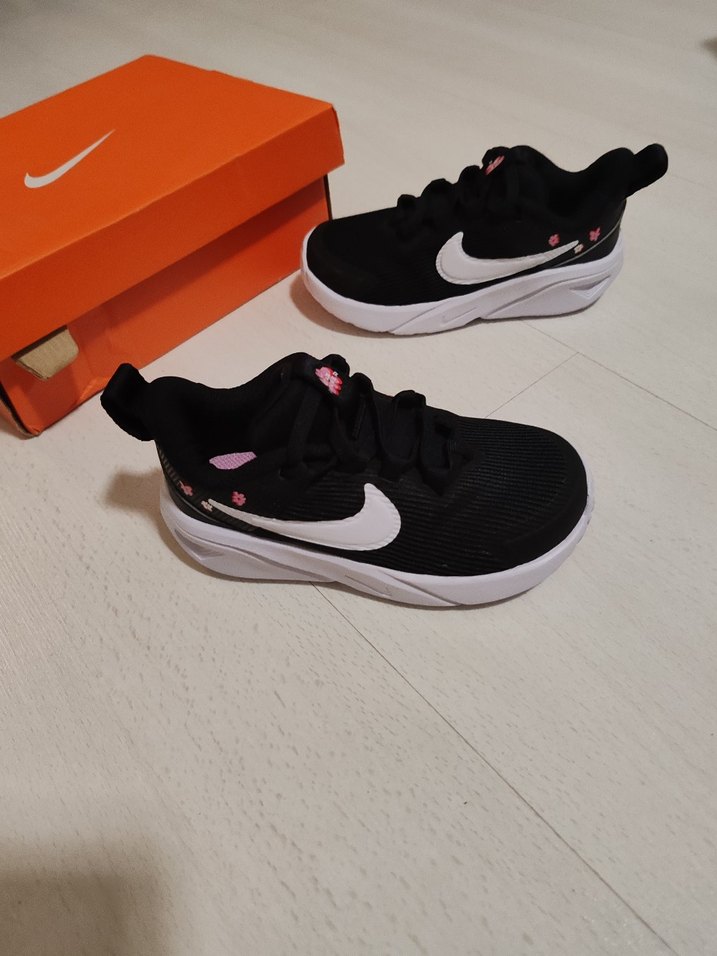 Kız Çocuk Siyah Spor Ayakkabı Velcro - Görsel 5