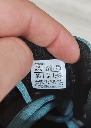 Erkek Mavi Asics Koşu Ayakkabısı Velcro 43.5 numara - Görsel 2