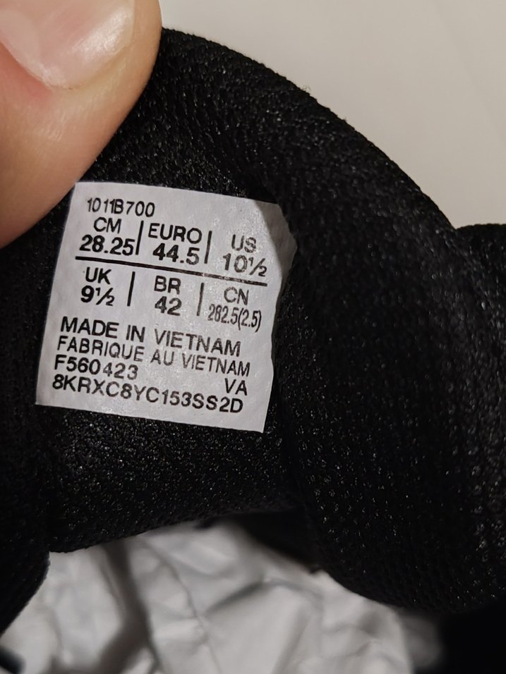 Siyah Erkek Spor Ayakkabı Velcro Bağcıklı 44.5 numara - Görsel 3