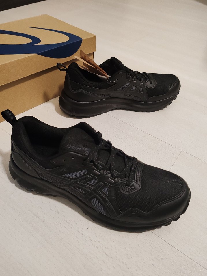 Siyah Erkek Spor Ayakkabı Velcro Bağcıklı 44.5 numara - Görsel 4