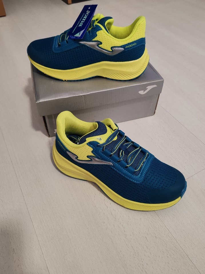 Joma Mavi-Sarı Spor Ayakkabı Velcro Bağcıklı 37 numara - Görsel 2