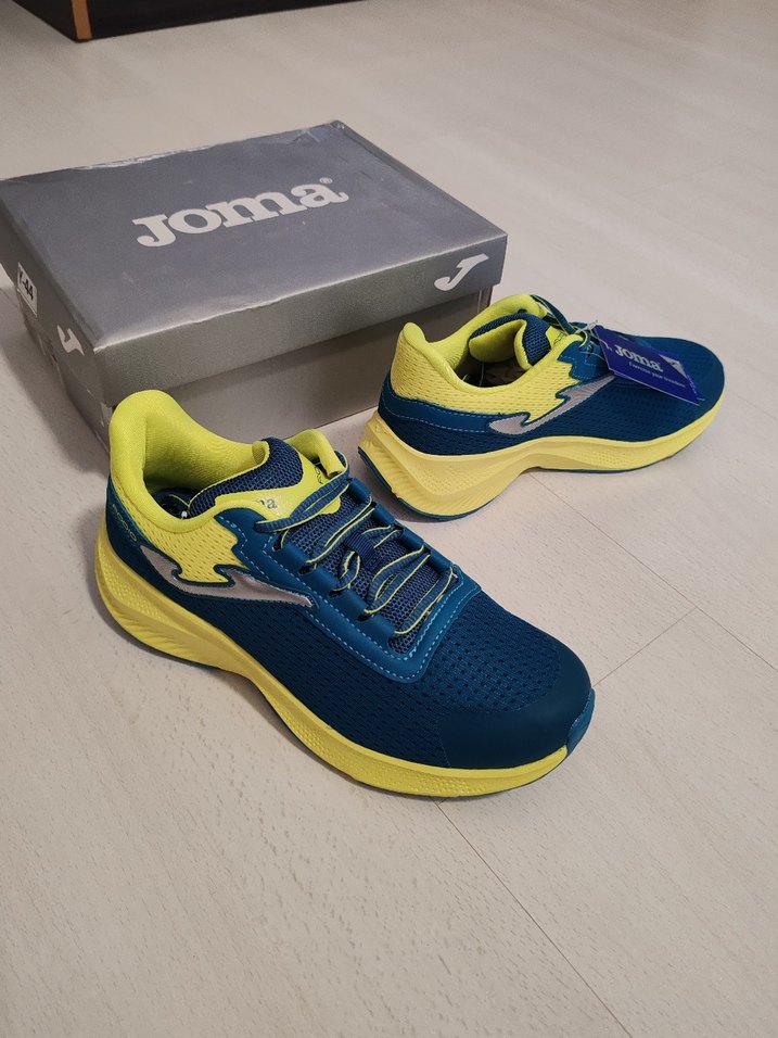 Joma Mavi-Sarı Spor Ayakkabı Velcro Bağcıklı 37 numara - Görsel 5